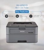Brother HL-L2321D Monochrome Laser Printer - Image 2